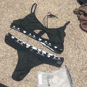 Love Black Lingerie Set